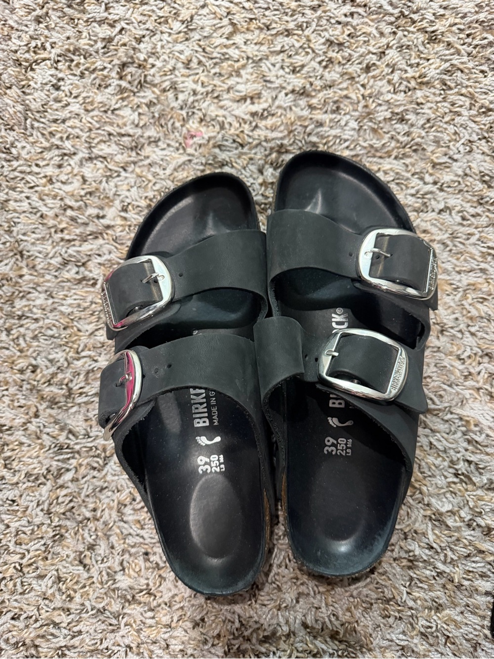 Birkenstock Black Double-Buckle Women's Slide Sandals